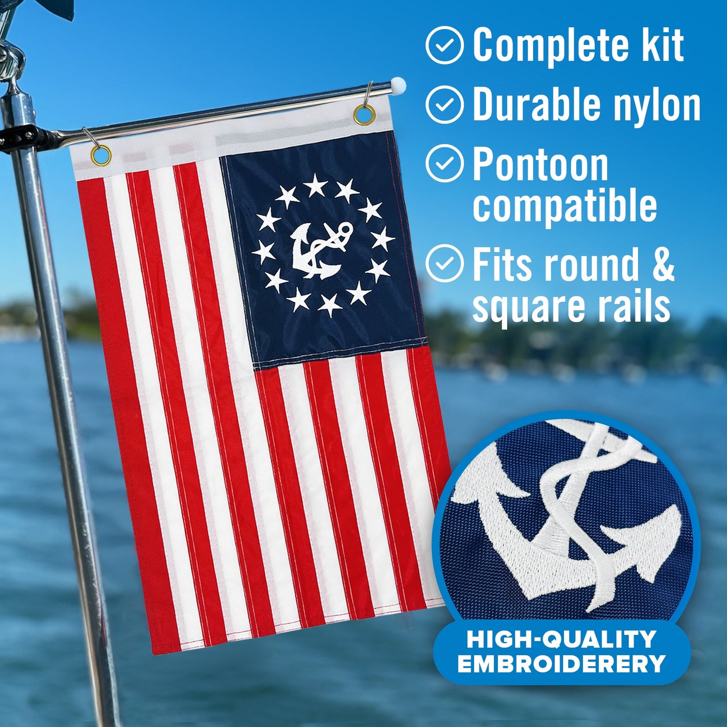 Anchor Boat Flag Yacht Ensign