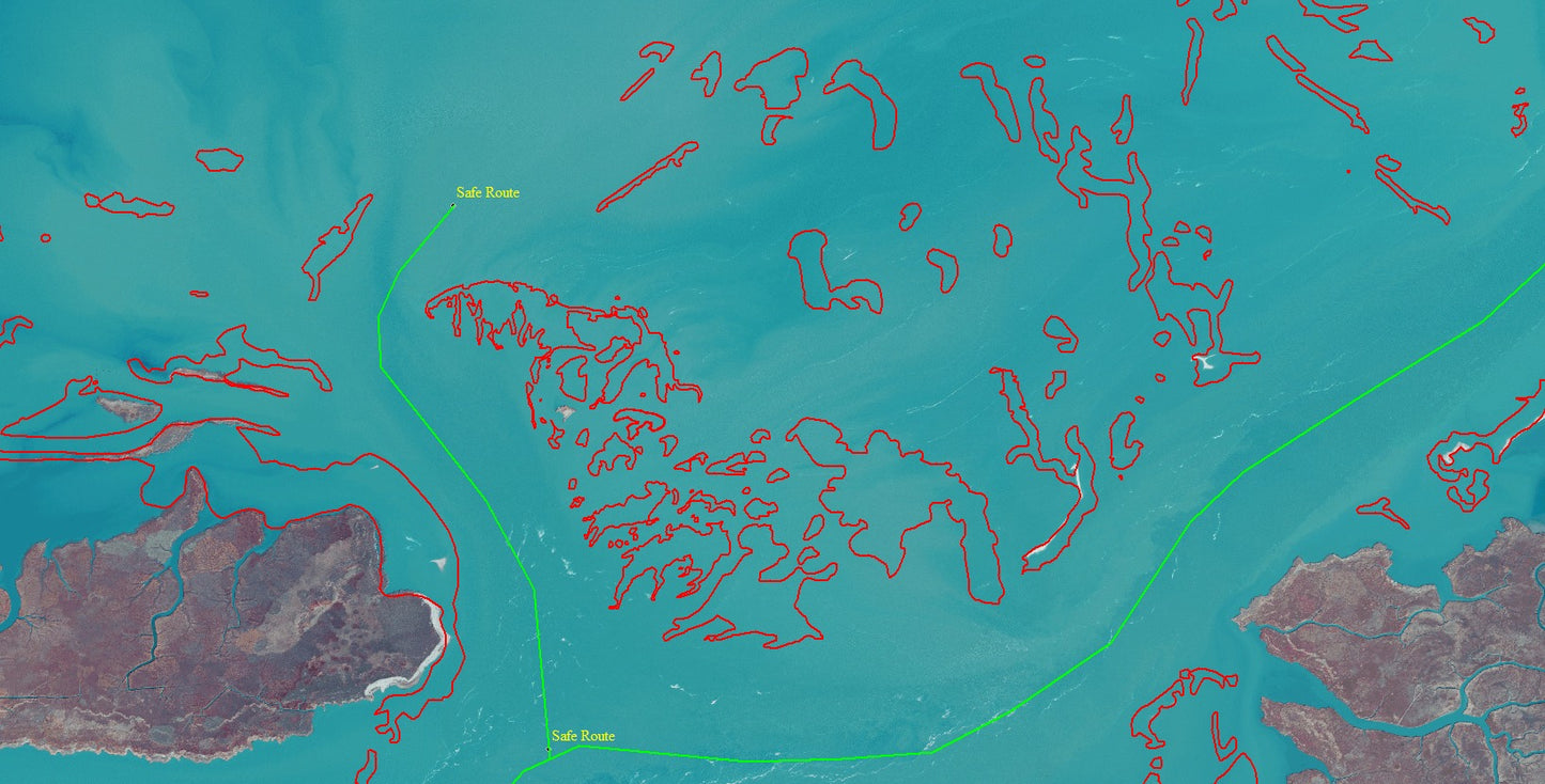 Vermilion Bay Reef Fishing Map