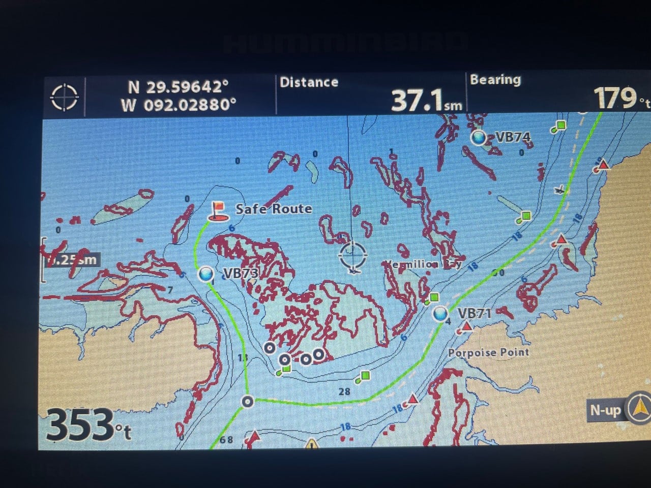 Vermilion Bay Reef Fishing Map