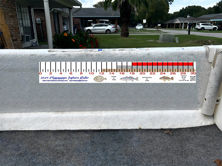 New Jersey Inshore Fishing Ruler Decal