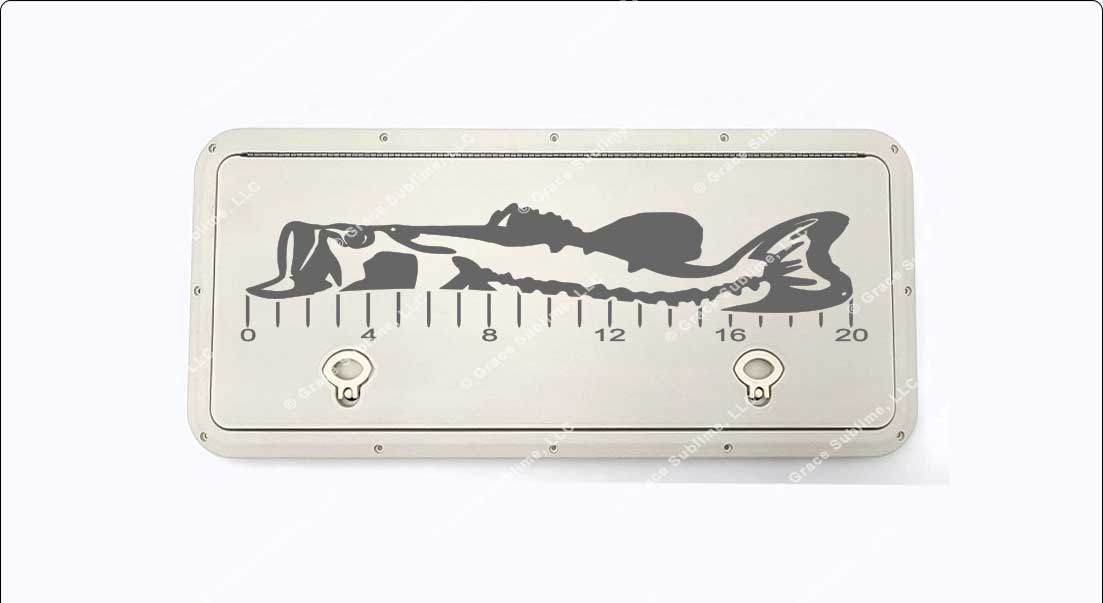 Custom Fishing Ruler Largemouth Bass Custom Fish Ruler for Boat, Kayak, Ice Chest and More ...