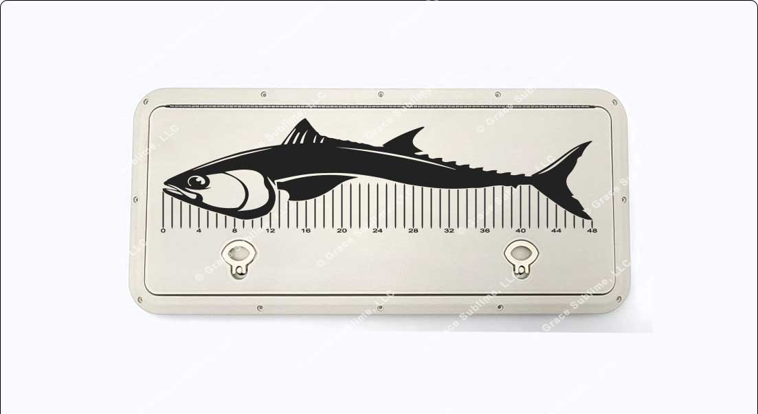 Bluefin Tuna Custom Fish Ruler for Boat, Kayak, Ice Chest and More