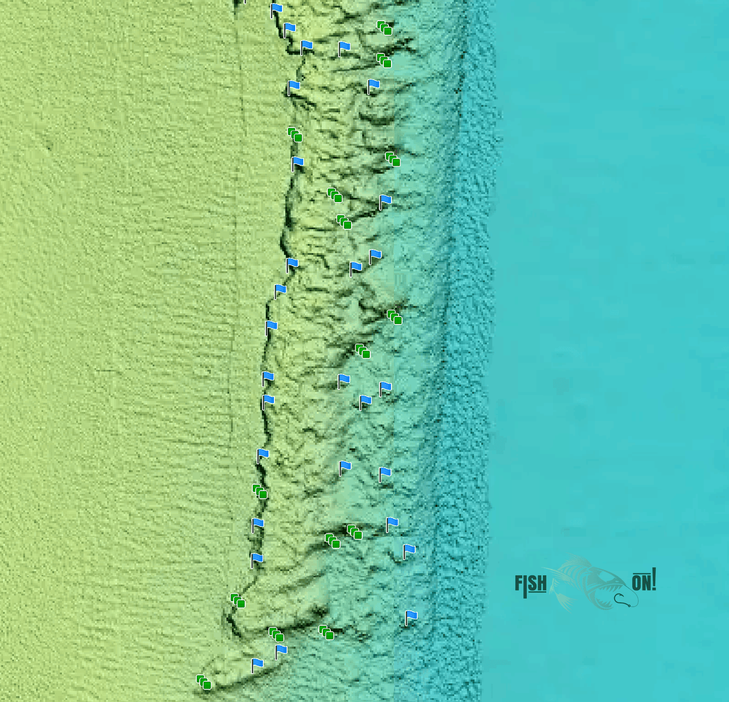 Boynton Inlet Fishing Spots - Coastal GPS Maps Numbers