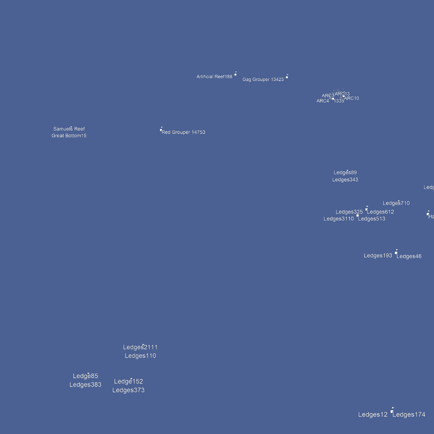 Cape Coral & Naples Fishing Spots - Offshore Numbers