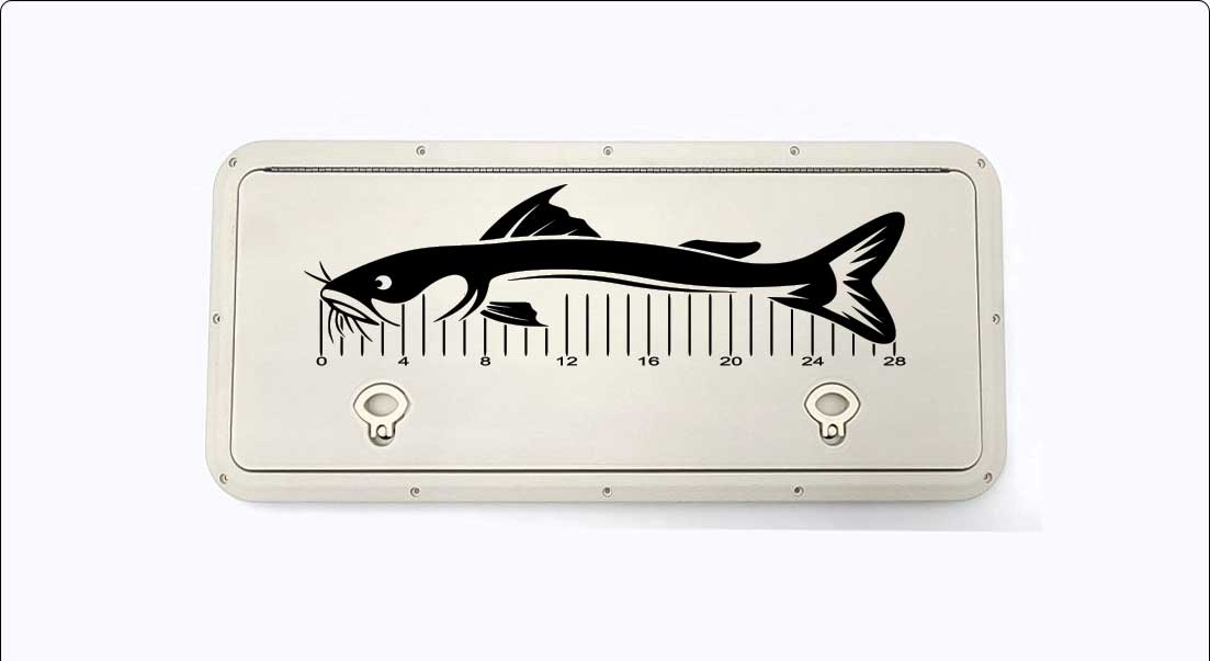 Promo Custom Fish Ruler Catfish Custom Fish Ruler for Boat, Kayak, Ice Chest and More – Cajun ...