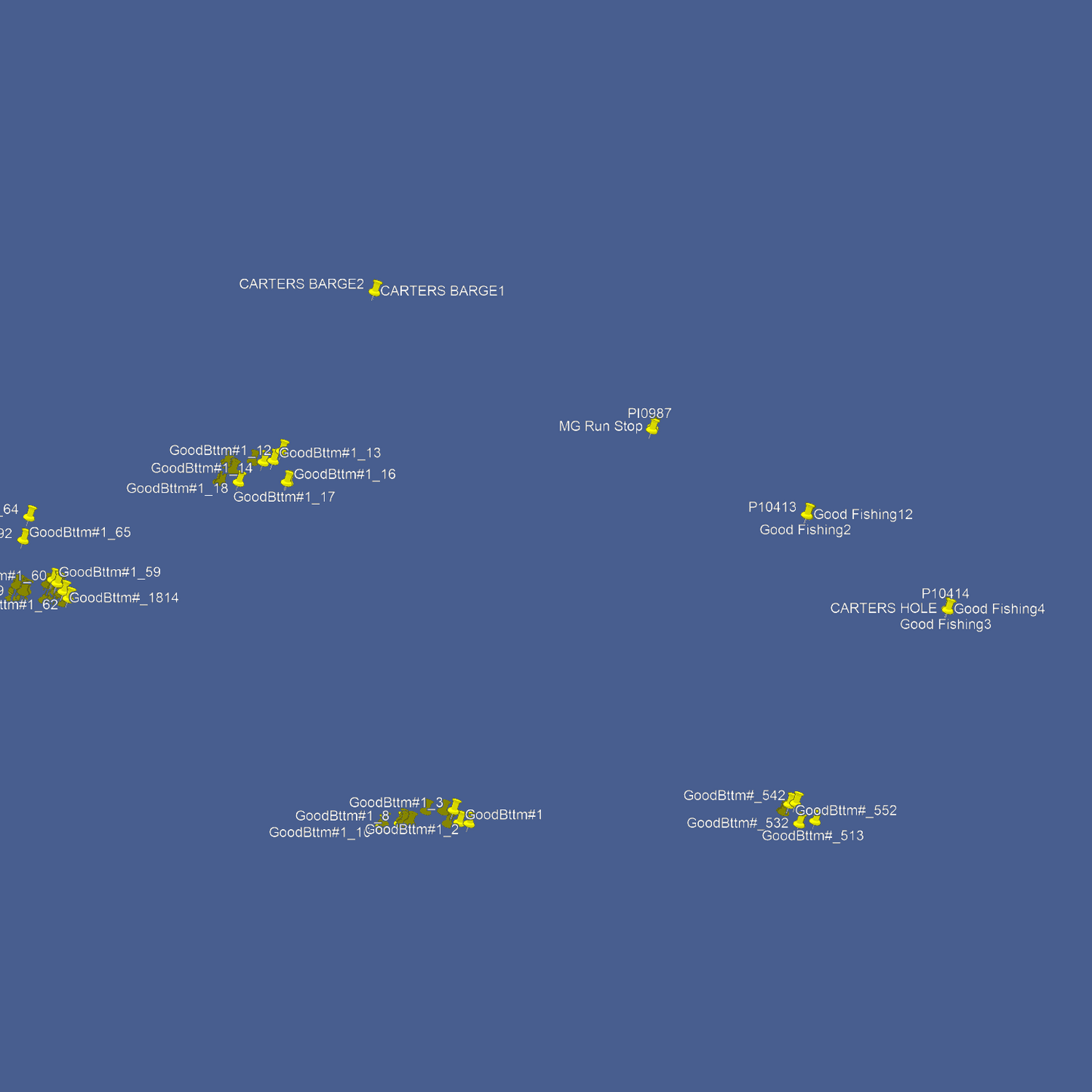 Clearwater Fishing Spots - Offshore Numbers