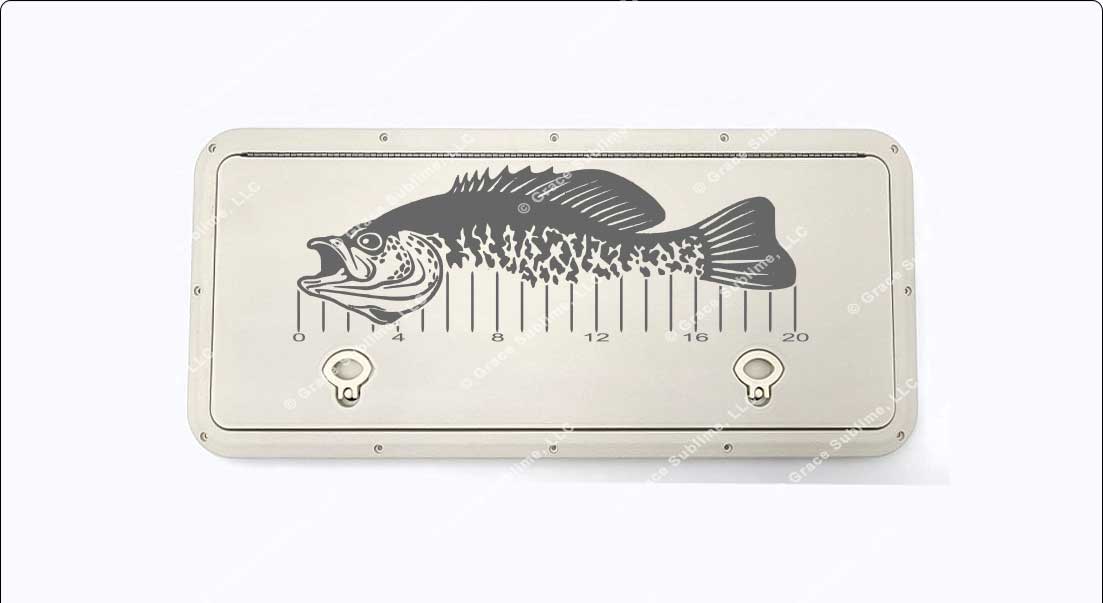 Crappie Custom Fish Ruler for Boat, Kayak, Ice Chest and More