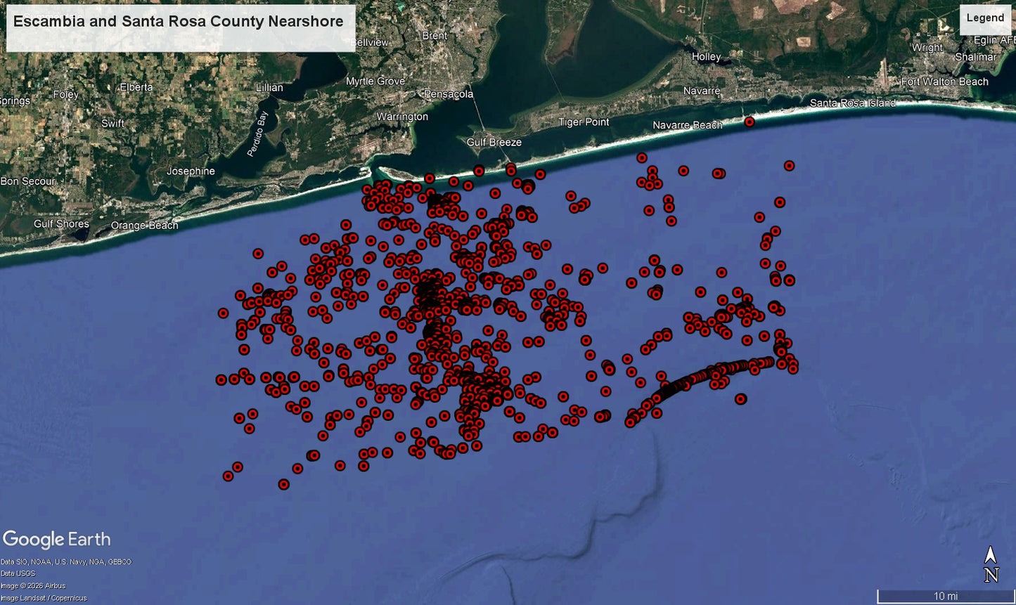 Escambia and Santa Rosa Nearshore Hotspots