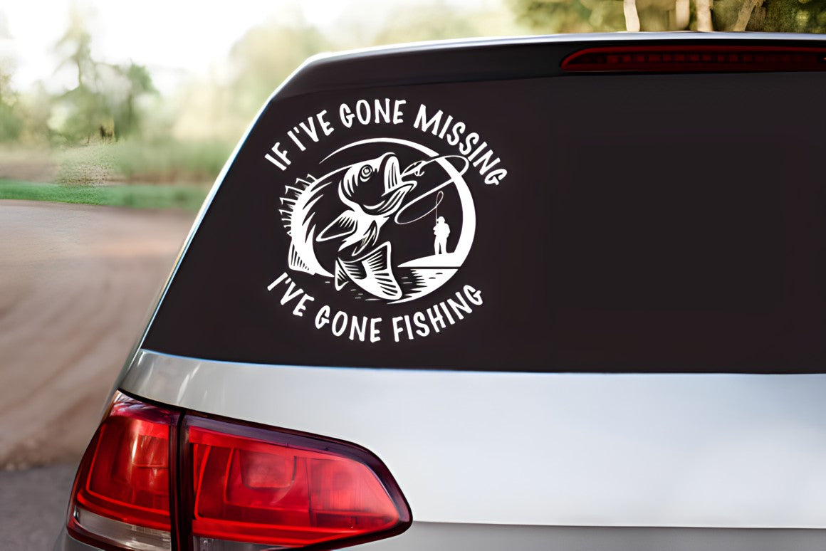 Gone Fishing Decal