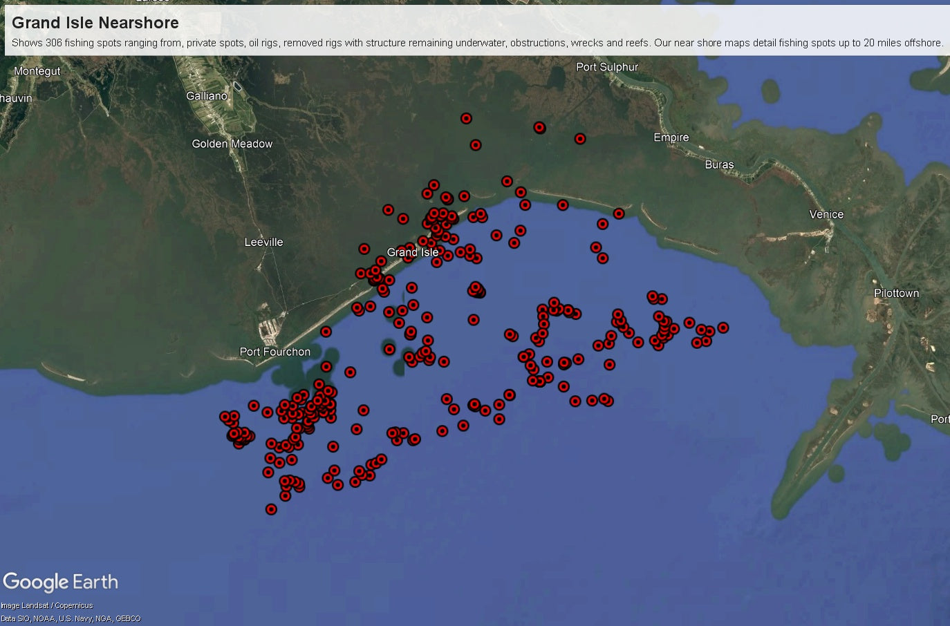 Grand Isle Nearshore Hotspots