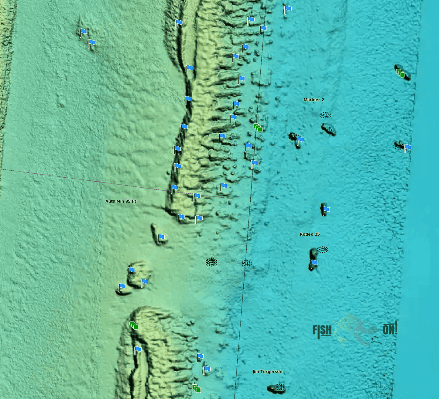 Hillsboro Inlet Fishing Spots Nearshore - GPS Maps Numbers