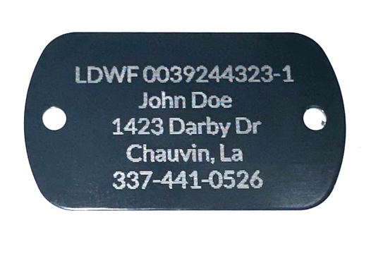 Crab Trap, Fishing Equipment ID Tag