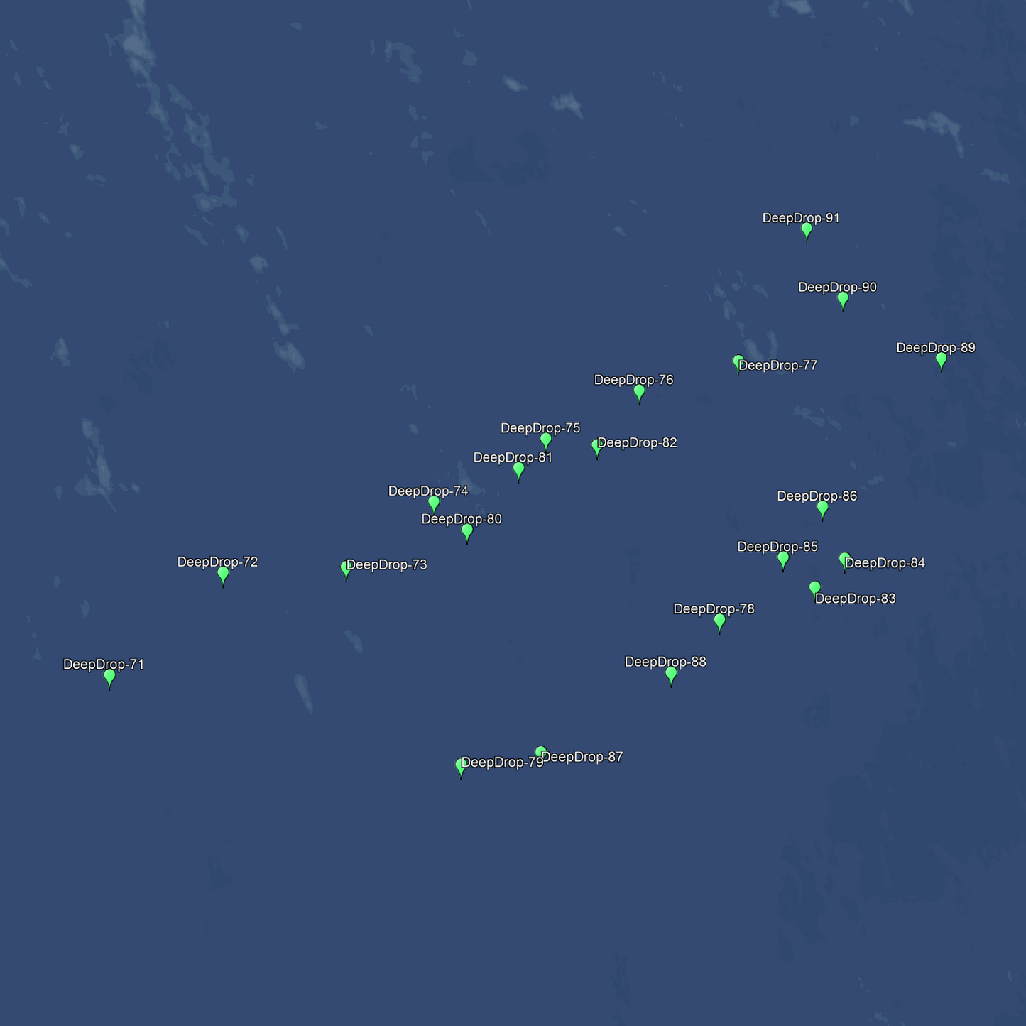 Islamorada Deep Drop Fishing Spots - Numbers