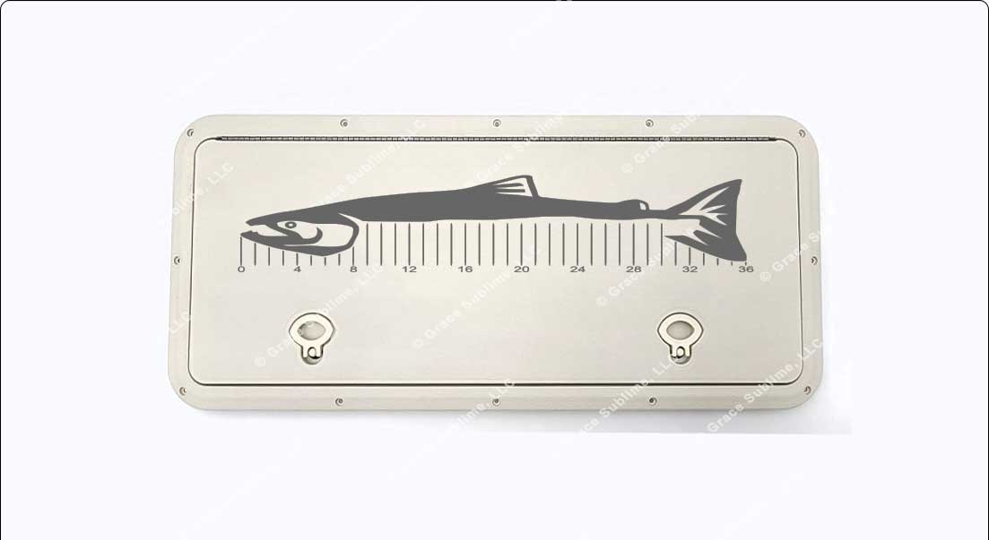 King Salmon Custom Fish Ruler for Boat, Kayak, Ice Chest and More