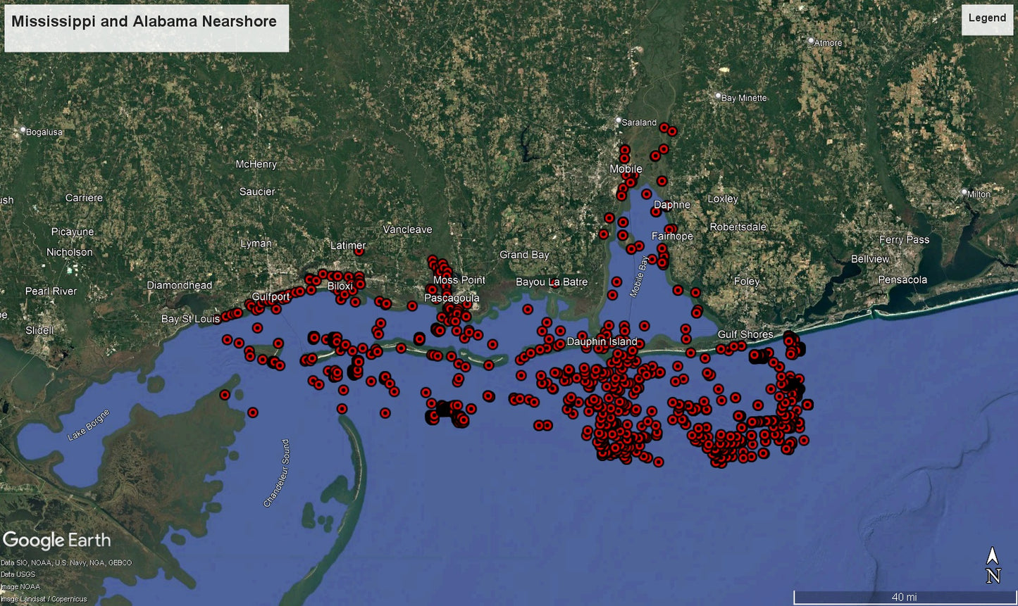 Mississippi and Alabama Nearshore Hotspots