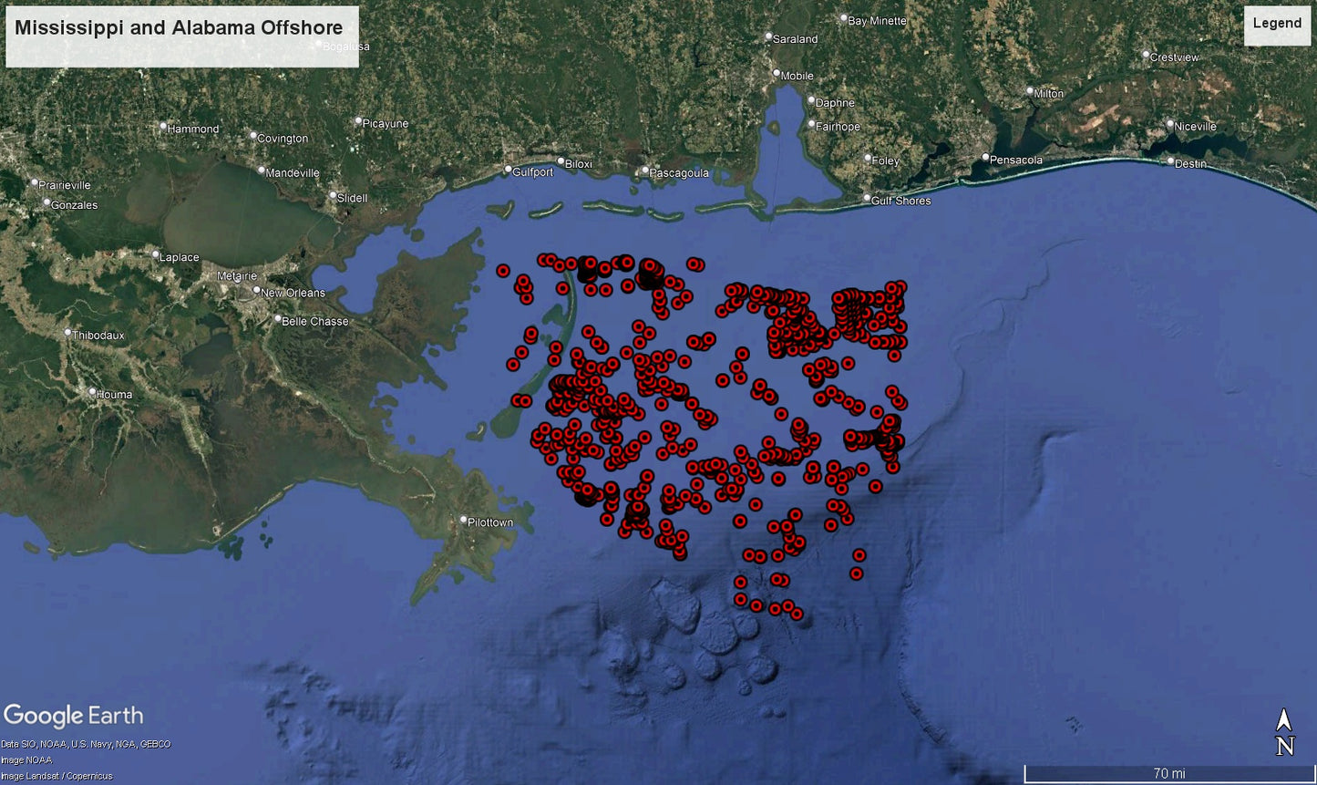 Mississippi and Alabama Offshore Hotspots