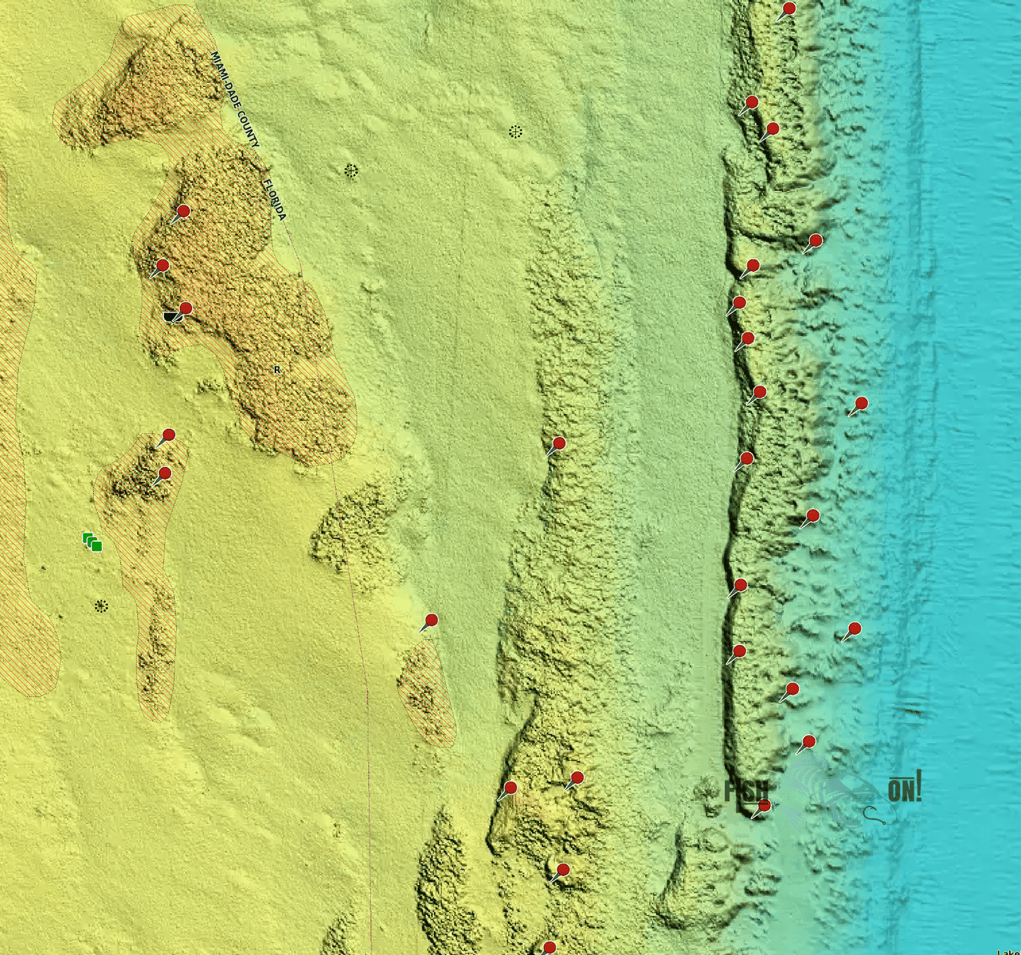 Miami Fishing Spots - Nearshore Numbers