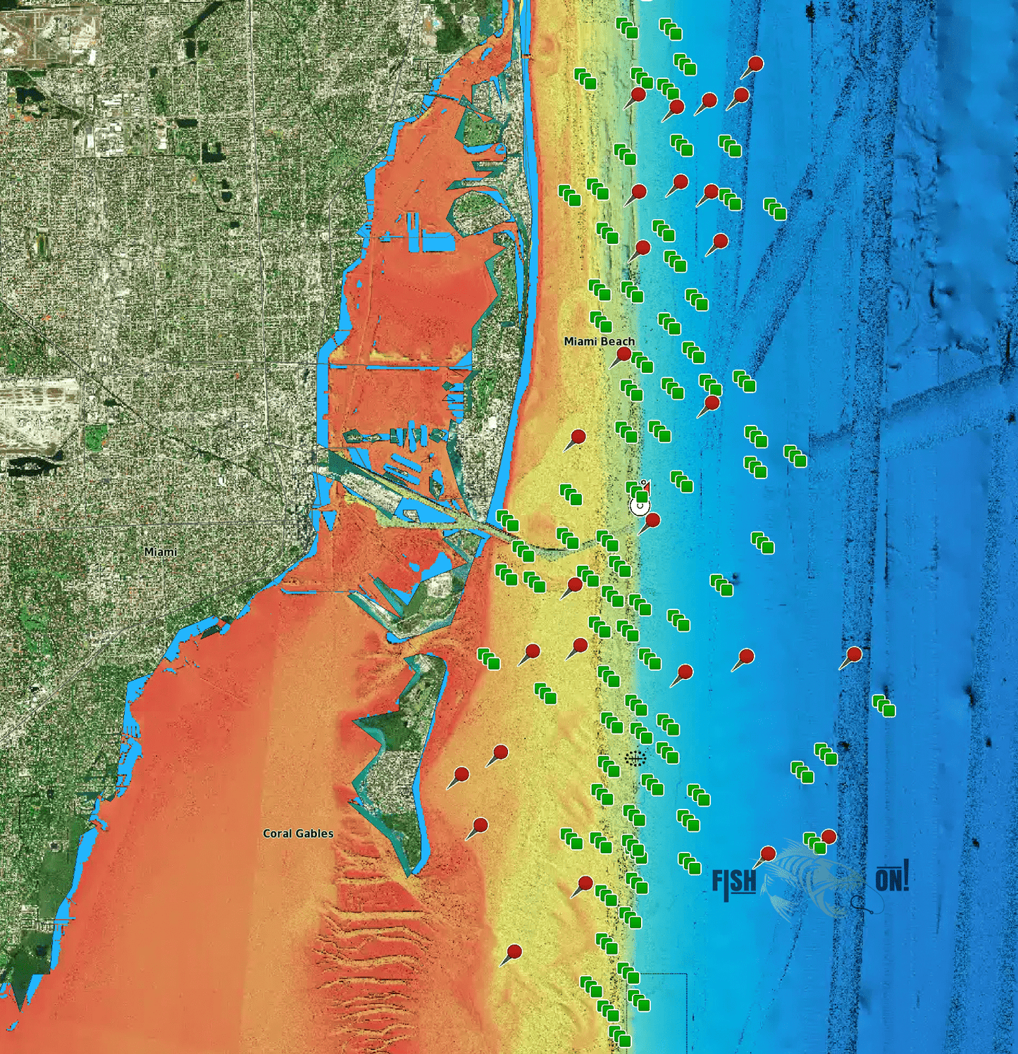 Miami Fishing Spots - Nearshore Numbers