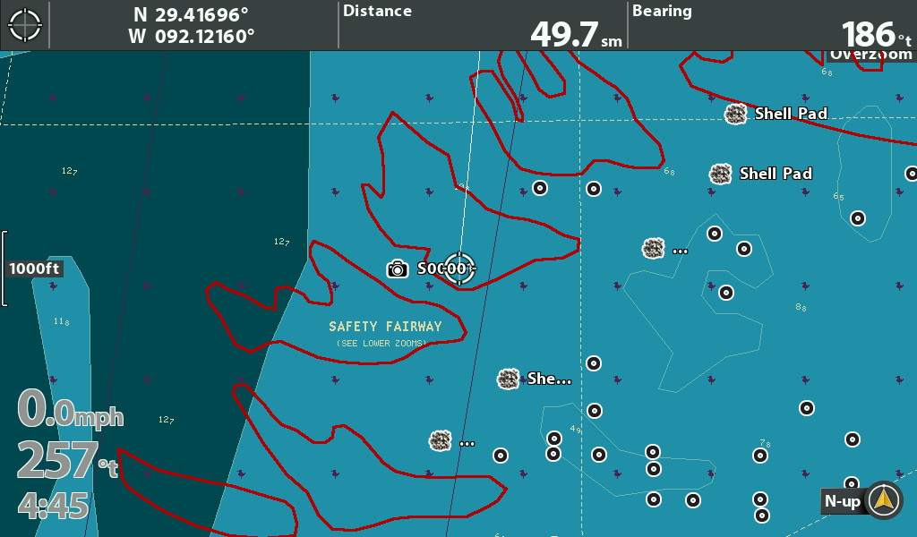 Tiger Shoals Fishing Map