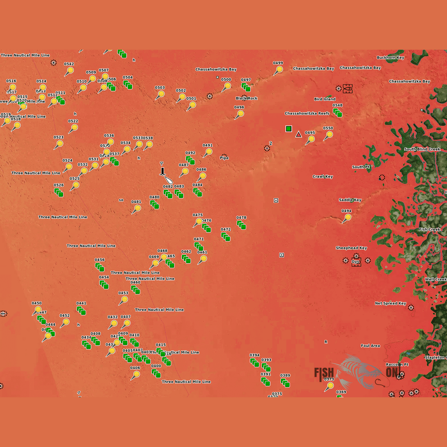 Hudson Fishing Spots - Hernando Nearshore