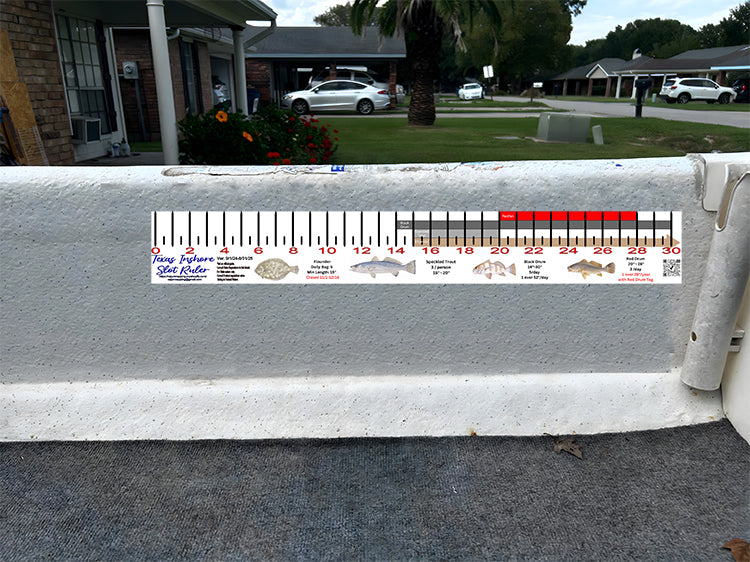 Texas Inshore Fishing Slot Ruler Decal – Cajun Mapping