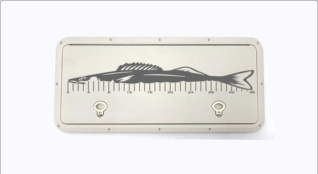 Walleye Custom Fish Ruler for Boat, Kayak, Ice Chest and More