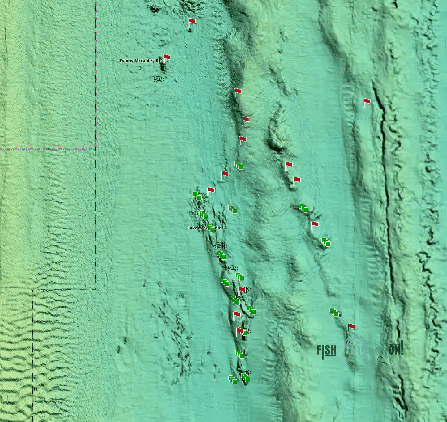 Palm Beach Fishing Spots - Nearshore Numbers