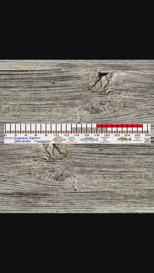 Texas Inshore Fishing Slot Ruler Decal