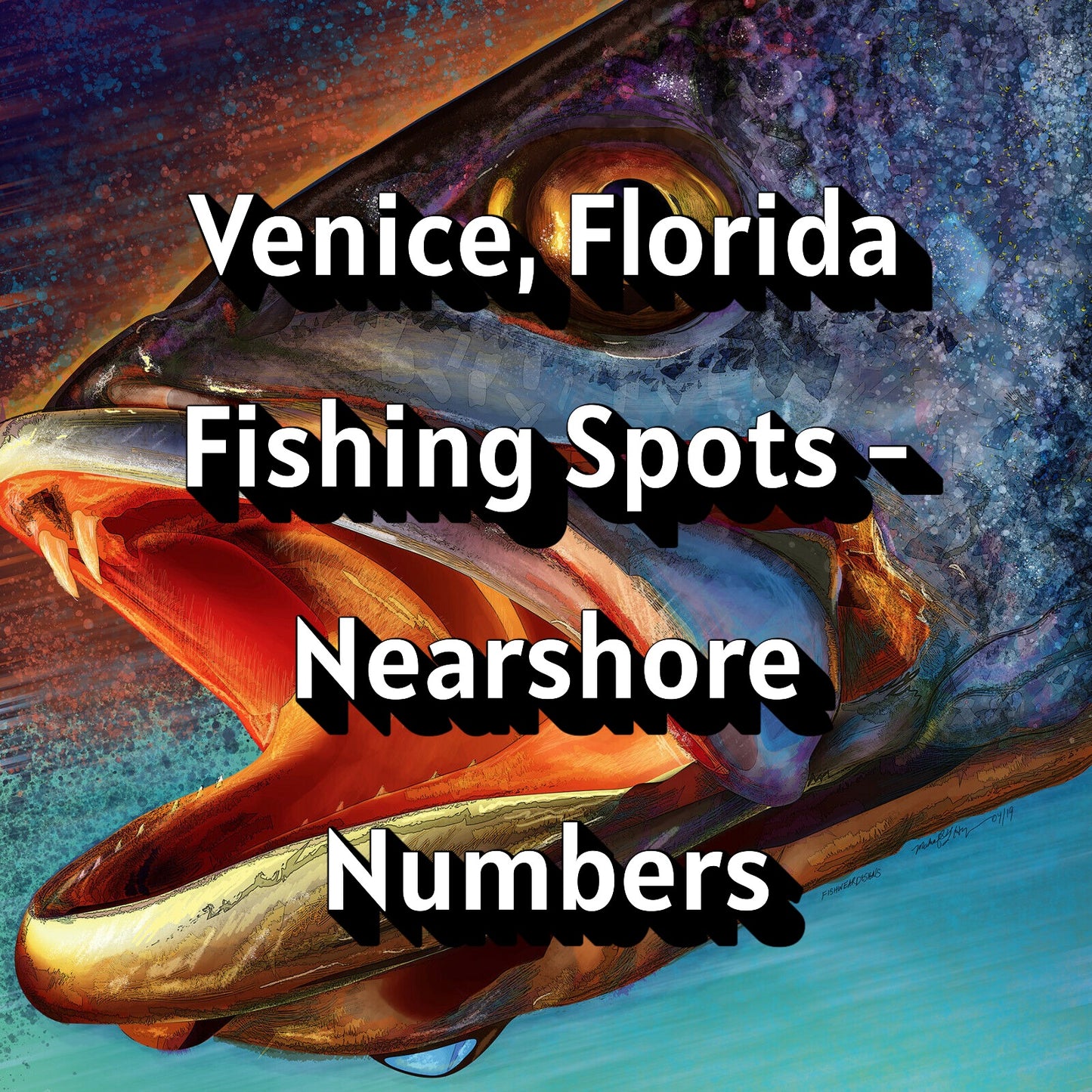 Venice. Florida Fishing Spots - Nearshore Numbers