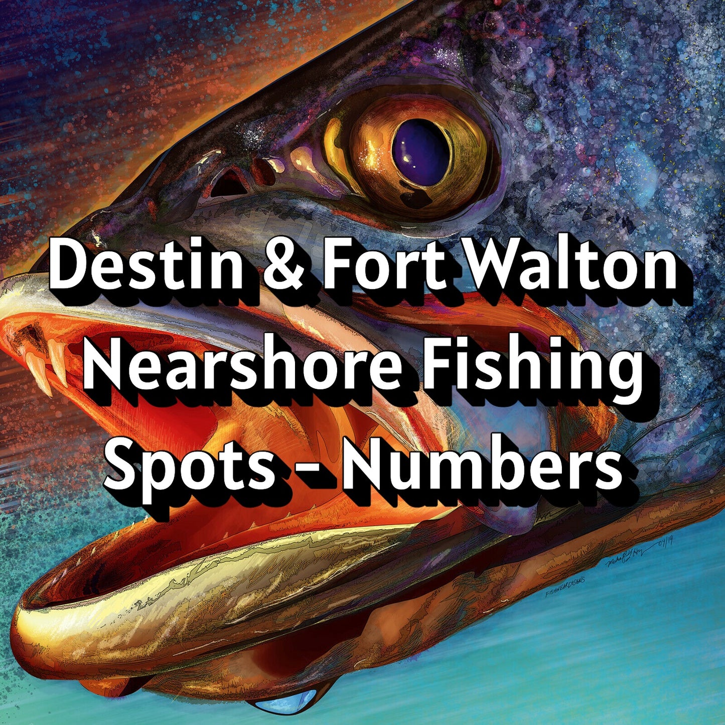 Destin & Fort Walton Nearshore Fishing Spots - Numbers